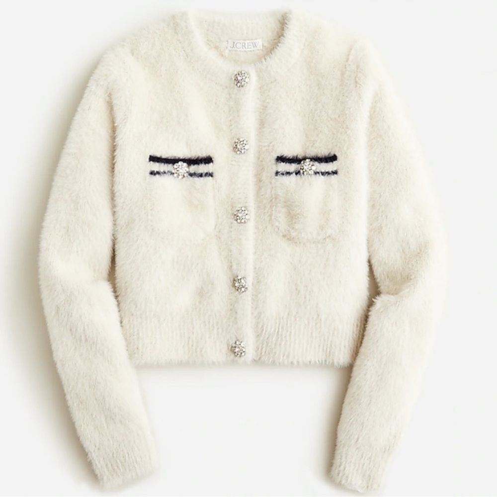 J. Crew Brushed Yarn Sweater Lady Jacket NWT - Picture 11 of 12